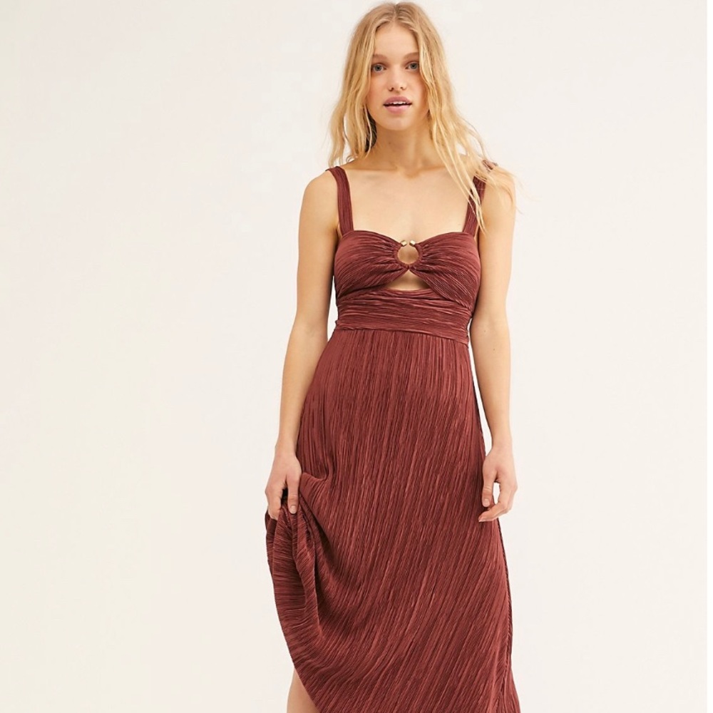 Never been worn Free People Sabine Midi dress.